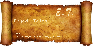 Enyedi Telma névjegykártya